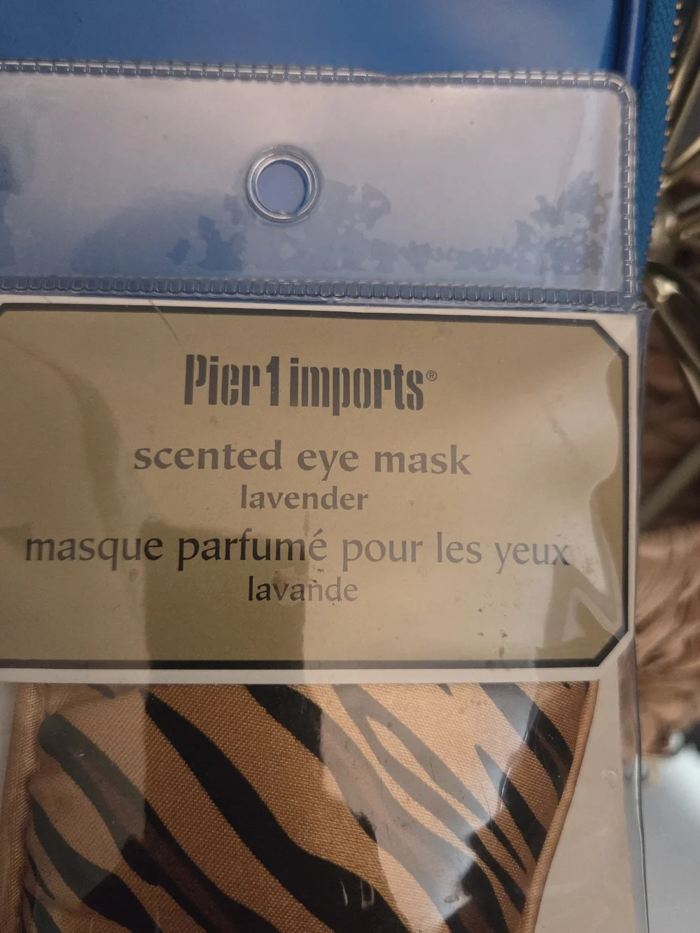 Steve Madden Blue Patent Travel Organizer & NIP Pier 1 Lavender Eye Mask